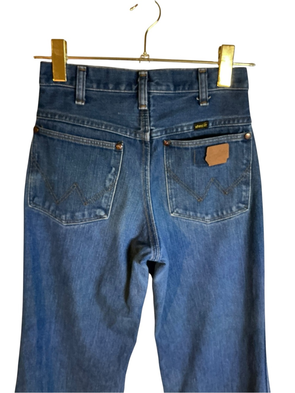 Vintage Wrangler Blue High-Rise Wide Leg Jeans - Picture 4 of 9